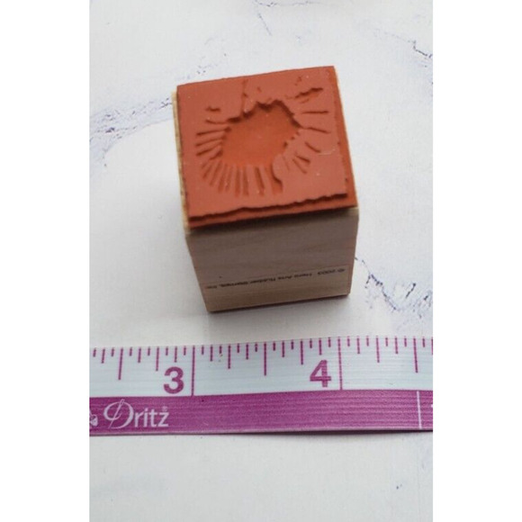 Hero Arts Quatros LL842 Flower Blocks Wood Mounted Rubber Stamps Set of 4 - Picture 5 of 11